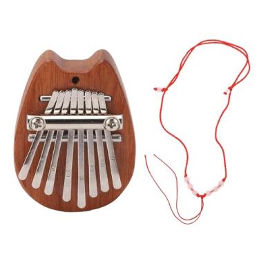 Imagem de Piano Portátil de 8 Teclas Com Excelente Qualidade de Som, Kalimba Fácil de Tocar Com Corda Suspensa, para Iniciantes, Feito Com Madeira de Pêssego e Materiais de Aço, Toque