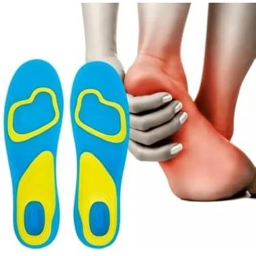 Imagem de Palmilha Ajustável Ortopédica Gel Silicone Anti Impacto e Conforto Para Quem Trabalha (42-48)