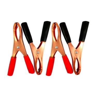 Imagem de Garra Jacaré 50A Para Chupeta Bateria 2 Pares Aço Cobre - Bestfer