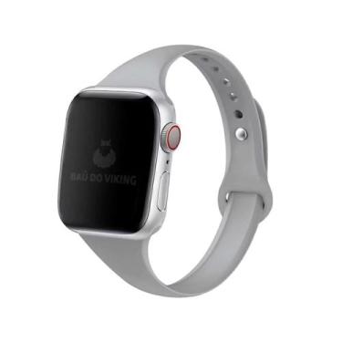 Imagem de Pulseira Sport Slim Compatível com Apple Watch - Baú do Viking, Cinza,