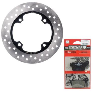 Imagem de Disco de Freio Traseiro Cb 600f Hornet Sem Abs 2008 A 2014 + Pastilhas