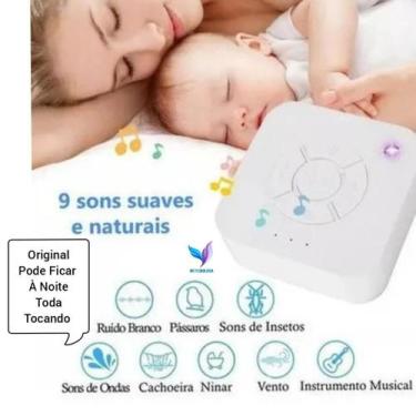 Imagem de Aparelho Ruído Branco Para Sono E Relaxamento Do Bebê Com 9 Sons Led U