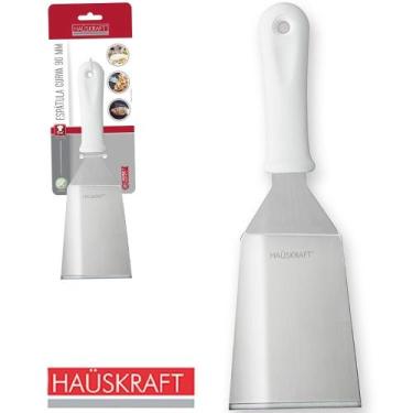 Imagem de ESPÁTULA CURVA 90mm AÇO INOX PARA PIZZA E OUTROS HAUSKRAFT
