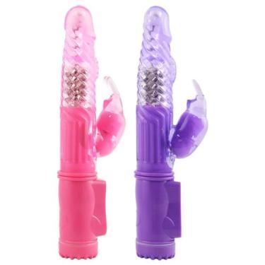 Imagem de Vibrador Rotativo Rabbit 12 Vibrações 22 X 3Cm - sexy import, Rosa