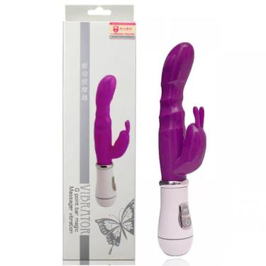 Imagem de Vibrador ponto g em jelly duplo com 10 níveis de vibração - sexy impor
