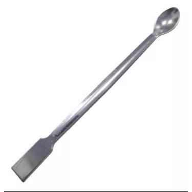 Imagem de Espátula De Aço Inox Colher 23 Cm Laboratório - Drop