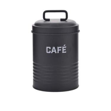Imagem de Lata Cafe Preta 12X19X12Cm Metal - Mai Home