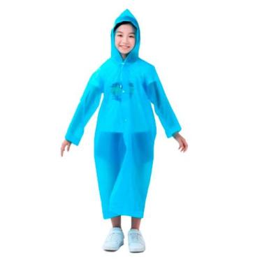 Imagem de Capa de Chuva Infantil Azul Impermeável Reforçada e Resistente - Estil