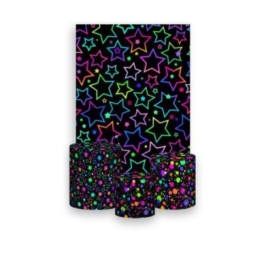 Imagem de Painel De Festa Vertical 1,50 x 2,20 + Trio De Capas Cilindro - Estrel