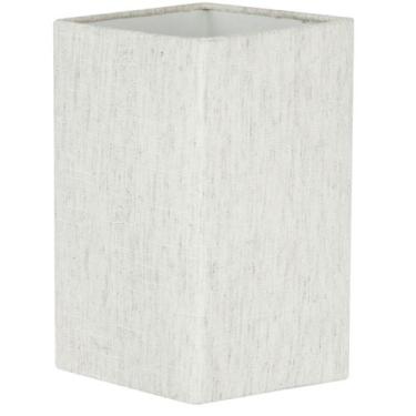 Imagem de Cúpula Quadrada de Abajur Tecido Linho Claro 12x20cm - MARRYLUZ