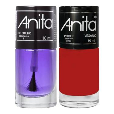 Imagem de Esmalte Poder + Top Brilho 10ml Anita