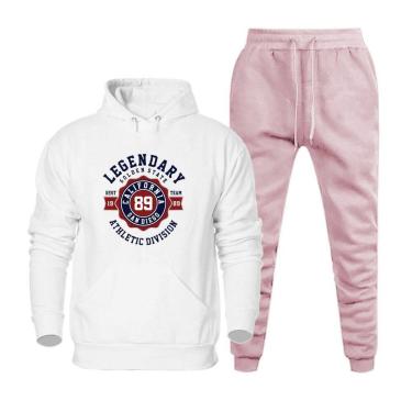 Imagem de Agasalho de Frio Flanelado Conjunto Calça e Blusa Algodao Quentinho Inverno Moderno Estampado