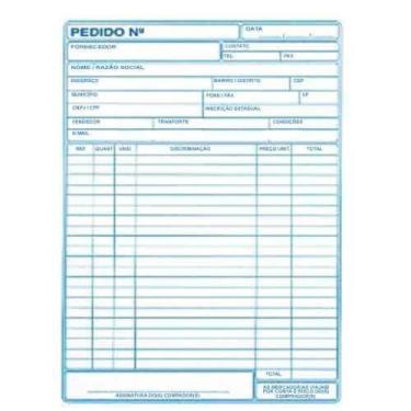 Imagem de Bloco Pedido 02 Vias 25x2 Folhas 1/18 155x215mm Sao Domingos