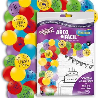 Imagem de Kit Arco Fácil Balão Bexiga Festa Aniversário Infantil - Divertidament