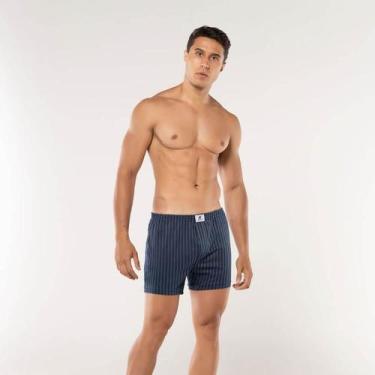 Imagem de Cueca Samba Canção Marinho KPR 1405 Listrada, Marinho, GG