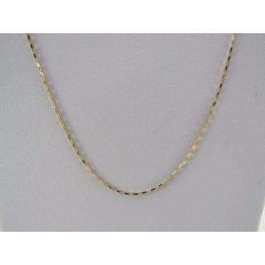 Imagem de Cordão Elo Quadrado 60cm Masculino Ouro 18k Maciço - DG Presentes