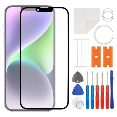 Imagem de SWARK Kit de reparo adesivo à prova d'água para reposição de tela para iPhone 14 Plus de 6,7 polegadas com lente frontal externa