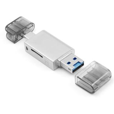Imagem de NFHK Leitor de cartão micro SD USB-C tipo C/USB 2.0 para NM Nano Memory Card TF para celular Huawei Laptop