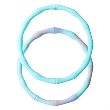 Imagem de QIANHAI Colar de silicone para garrafa de água com formato de bambu - compatível, flexível, macio, protetor de garrafa antiderrapante, tira amortecedora, buffer serve para Owala & Stanley (clássico,