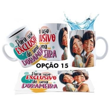 Imagem de Caneca 325ml Dorama Dorameira Currículo da Dorameira K-Drama - LARANJA