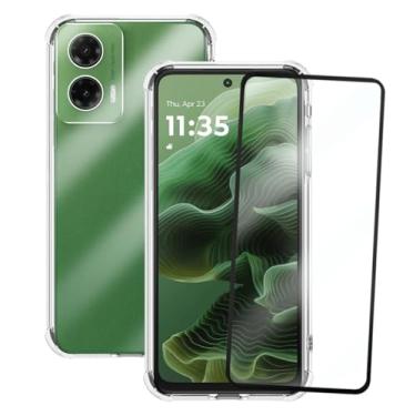 Imagem de Kit Capinha Capa Antiqueda para Moto G35 + Película de Vidro 3D