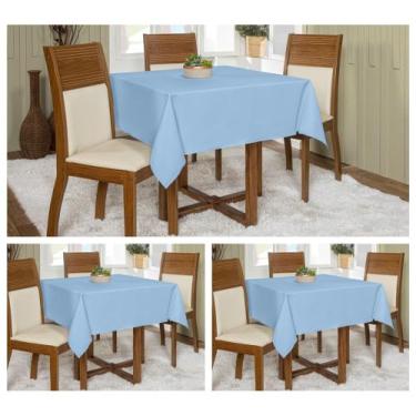 Imagem de Kit 3 Toalhas De Mesa Oxford Quadrada 1,45x1,45 Várias Cores Buffet - 