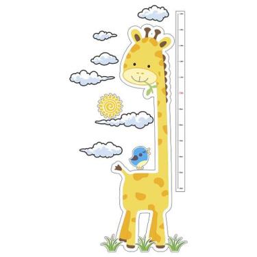 Imagem de Adesivo de Parede Infantil Girafa Régua do Crescimento Vinilico - ATAC