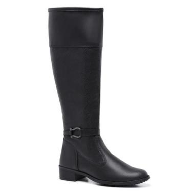 Imagem de Bota Feminina Montaria Zíper Cano Longo Conforto Moderna - Gmm Shoes, 