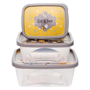 Imagem de Kit Potes Versátil Organizador 3 peças Let It Bee Jaguar