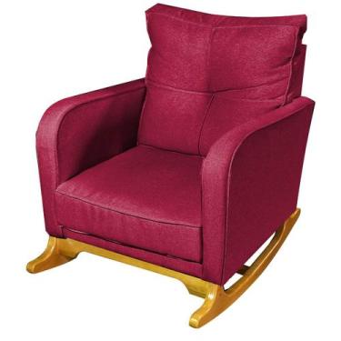 Imagem de Poltrona Sala Escritório Pés madeira Balanço Angel Beatriz Decor - Bea