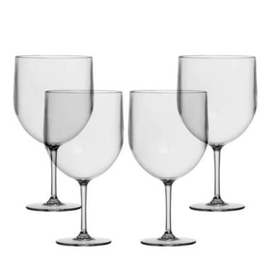 Imagem de Kit C/ 4 Taça Gin Tonica e Cozumel Acrílico Crystal 600ml - TT