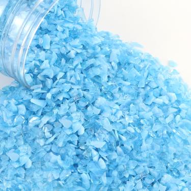 Imagem de LePe Vidro de fogo esmagado para artesanato, pedra de cascalho de vidro temperado, vidro quebrado, lascas de pedras preciosas de fogo para artesanato, arte em resina, decoração de jardim de