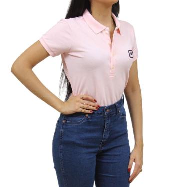 Imagem de Camisa Polo Feminina Rosa TXC 36956