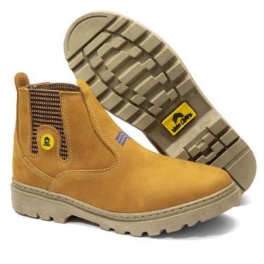Imagem de Botina Bota Masculina Cano Curto Couro Legítimo New Sola Costurada - R