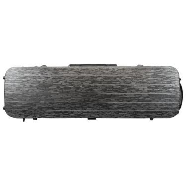 Imagem de Estojo Case Retangular Fibra Moldada Violino 4/4 Preto - Orquezz