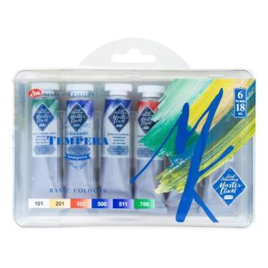 Imagem de Kit Têmpera Nevskaya Master Class 6 Cores de 18ml - NEVSKAYA PALITRA