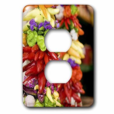 Imagem de 3dRose LSP_95102_6 EUA, Washington, Seattle, Pike Place Market, Peppers-US48 AKS0048-Alim Kassim-2, capa de tomada multicolorida