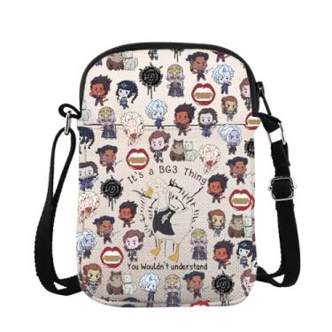 Imagem de ZJXHPO Bolsa tiracolo BG3 Its A BG3 Thing You Wouldn't Understand Bolsa carteiro Astarion Bolsa de ombro BG3 Gamer, Bg3 Thing Cb