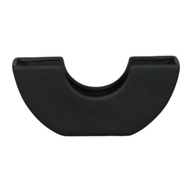 Imagem de UxicRuya Vaso de plantas, vaso de flores, centro de mesa, presente de aniversário, suporte para flores, arranjo floral para cozinha, dia dos namorados, feriado, Preto