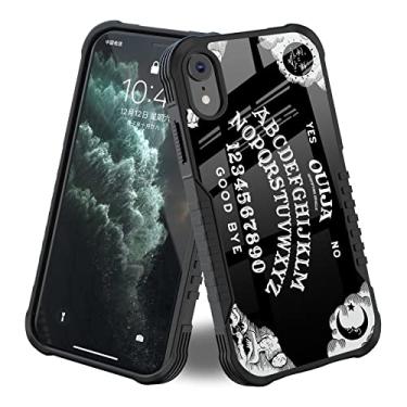 Imagem de YALUUU Compatível com iPhone XR Capa Gótica Retro Ouija Board Gótico Halloween Witch Design para Mulheres Meninas [Amortecedor à Prova de Choque] [Antiarranhões] [Antiderrapante] Capa de Proteção
