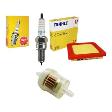 Imagem de Kit Filtro Ar Comb Vela Honda Biz 125 2005 06 07 08 09 10 - METAL LEVE