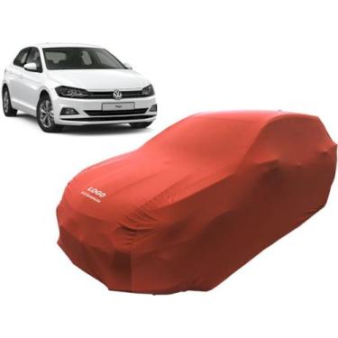 Imagem de Capa Para Cobrir Carro Volkswagen Novo Polo Tecido Helanca - Mz, Verme