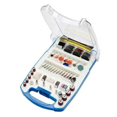 Imagem de kit jogo com acessorio para retifica com 145 peças eda