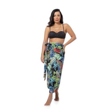 Imagem de Canga De Praia Estampada Floral Tamanho Único 43173 - Summer Color, 43