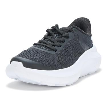 Imagem de Under Armour Tênis masculino pré-escolar Rogue 4 de renda alternativa, (001) Preto/Preto/Branco, 2 Little Kid