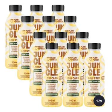 Imagem de 12x Isotônico Jungle Low Carb Plant Power Abacaxi E Hortelã 500ml, Aba