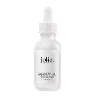Imagem de Jolie Glycolic Acid 10% Retexturizing Serum - Anti-Aging Skincare - Refines Skin Texture - Prevents Dehydration - Reduces Wrinkles - Vegan- Gluten Free Net Wt. 28 g / 1 oz.