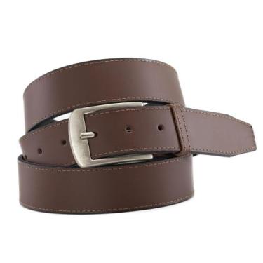 Imagem de Cinto Social de Couro Masculino Esportivo Fino Fivela Metal - Pampas C