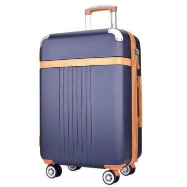 Imagem de Mala Viagem Santino B182 Rígida Abs Rodinhas 360 Tsa Média, Azul