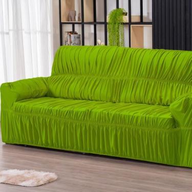 Imagem de Capa para Sofa Retratil 4 Lugares Malha Gel 21 Elasticos Verde - FAGUI
